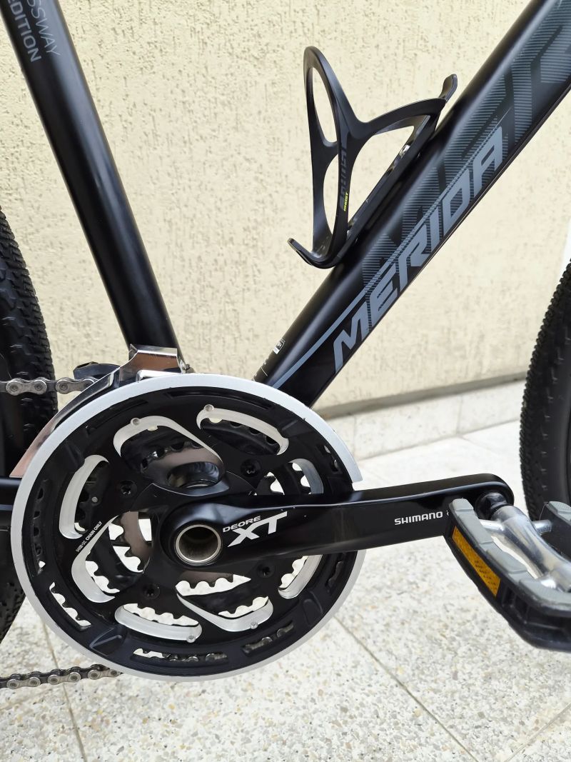 #75 Zánovní Merida Crossway XT edition AIR, pro 170-190cm