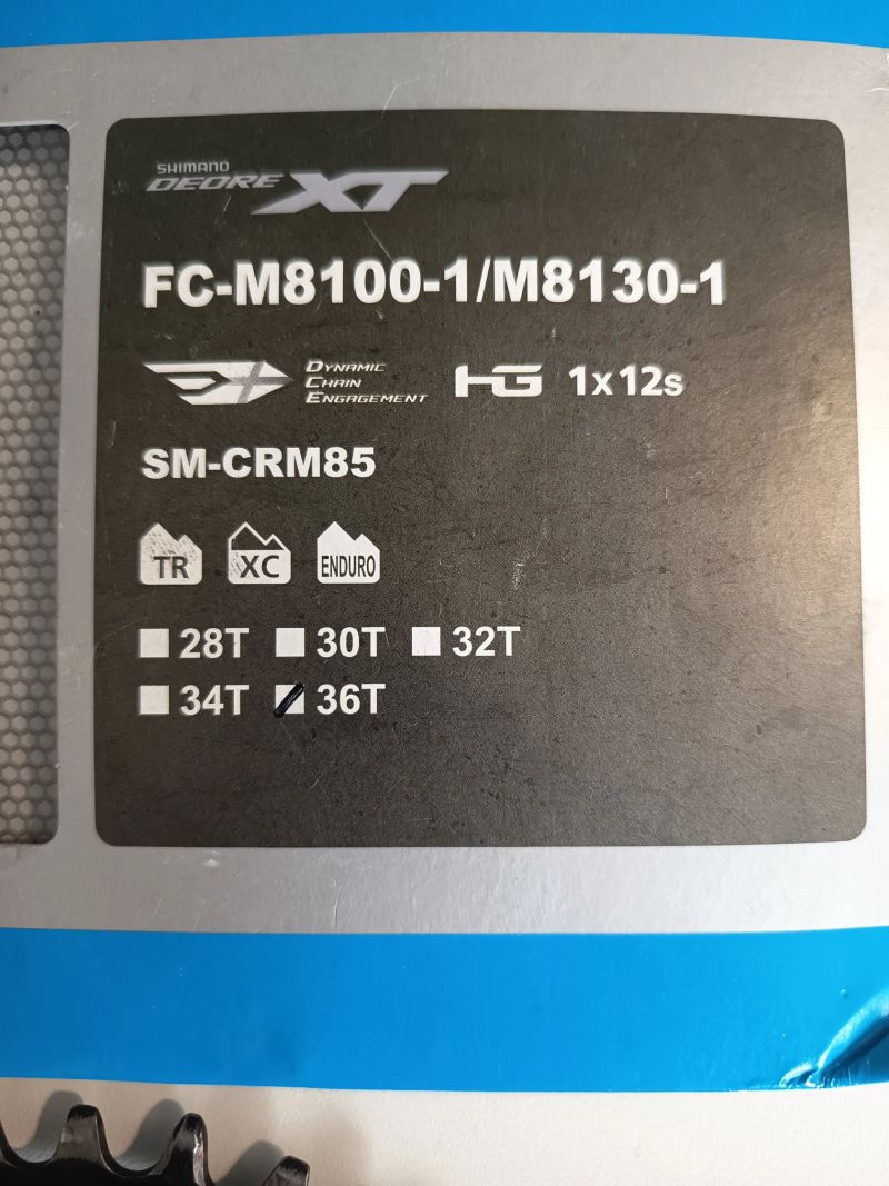 převodník Shimano XT 1x12 s., 36 z.
