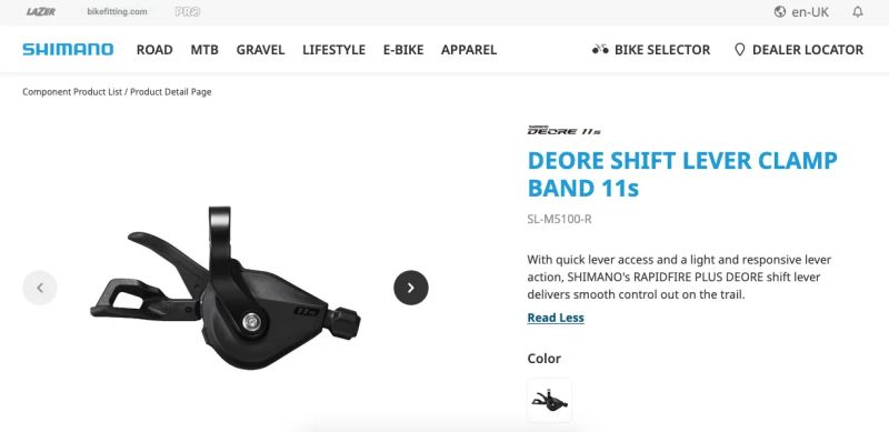 Shimano řazení SL-M4100 - 10s / SL-M5120 - 11s