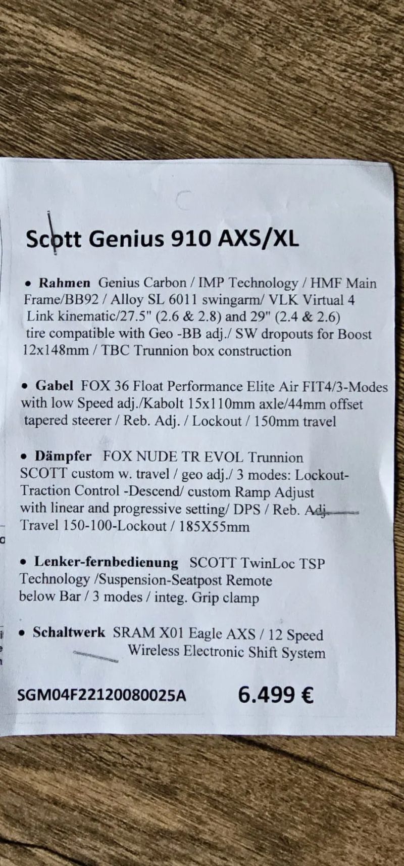 Scott Genius 910
