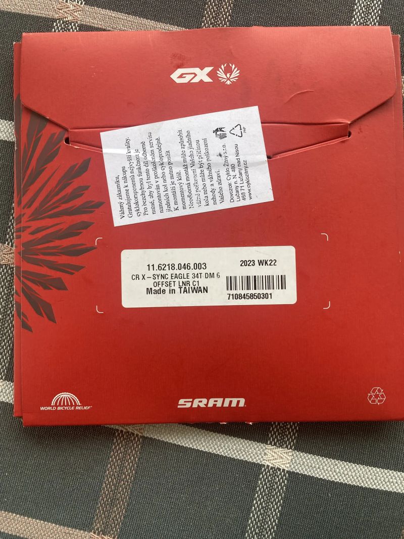 NOVÝ převodník Sram GX Eagle Sync 34T dm6