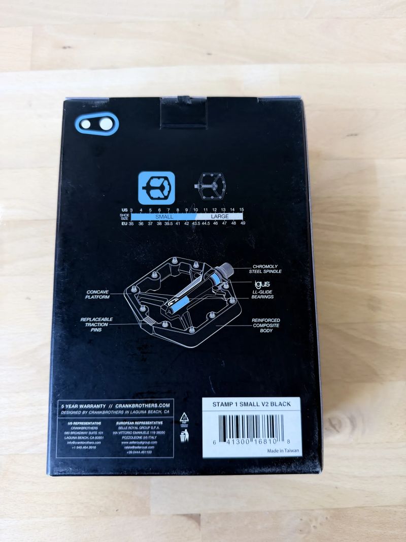 Pedály Crankbrothers Stamp 1 Gen 2 Small - black / uni