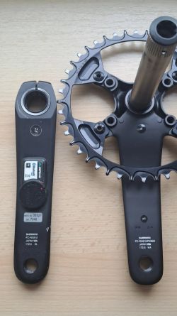 Kliky Shimano GRX 172.5 levostranný watmetr inpeak 