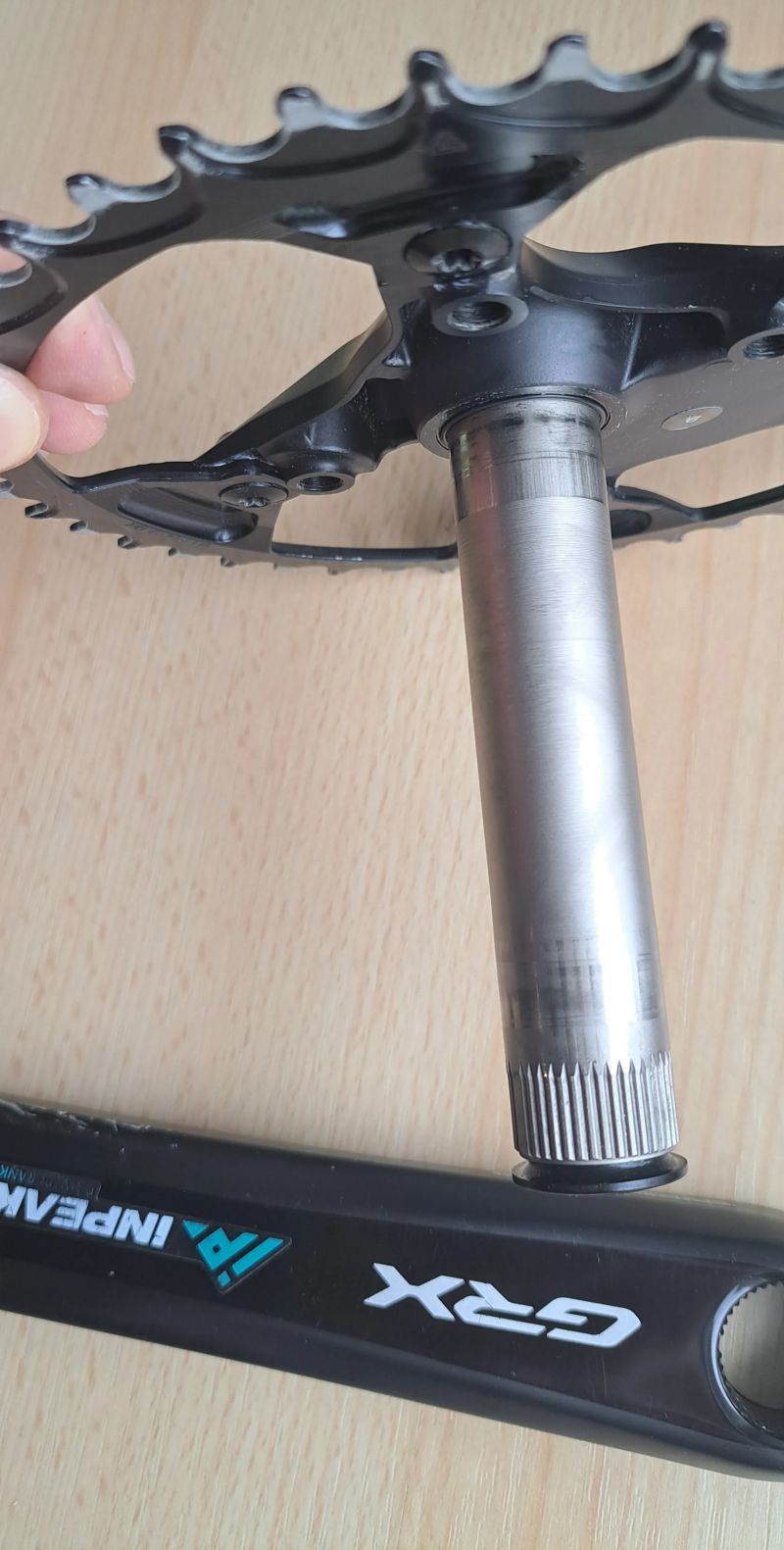 Kliky Shimano GRX 172.5 levostranný watmetr inpeak 