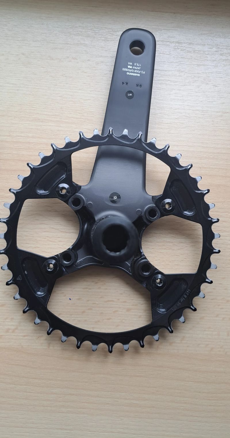 Kliky Shimano GRX 172.5 levostranný watmetr inpeak 