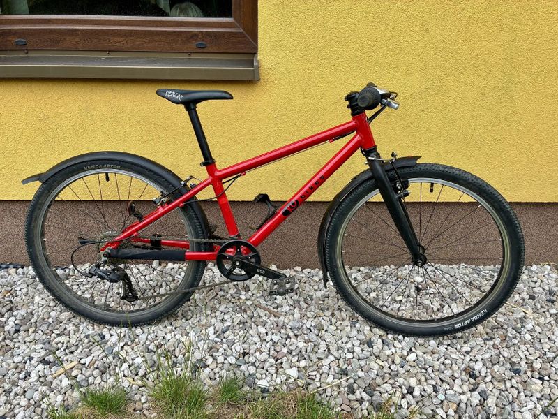 Dětské lehké kolo KUbikes 24 L Mtb - červené