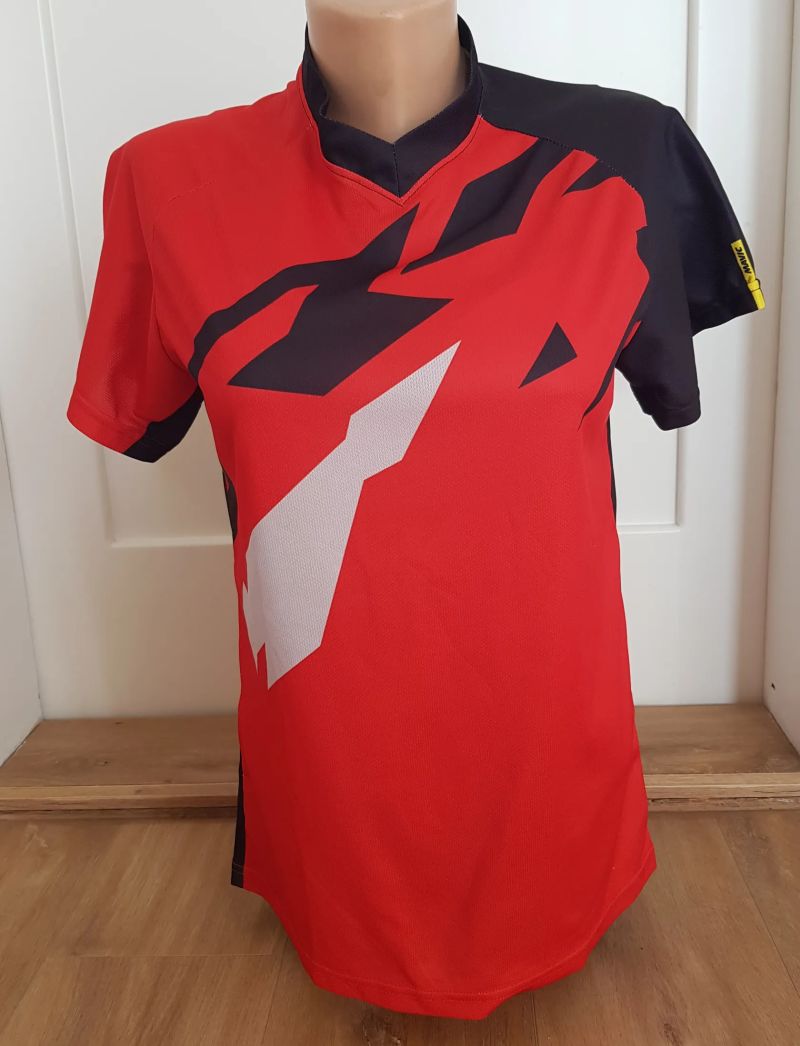 Černo-červený cyklistický dres zn. MAVIC vel. XS