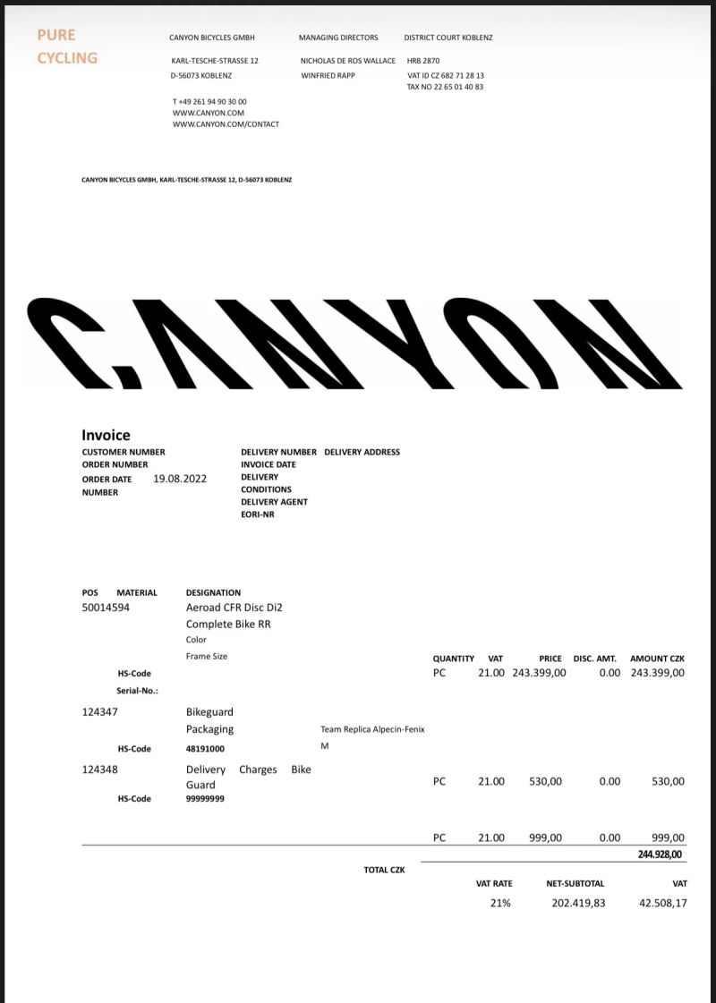 Canyon Aeroad CFR Disc 