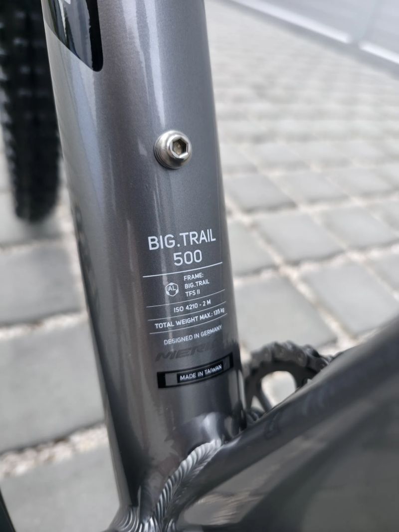 MERIDA BIG.TRAIL 500 Gunmetal Grey 2025 29" - velikost M