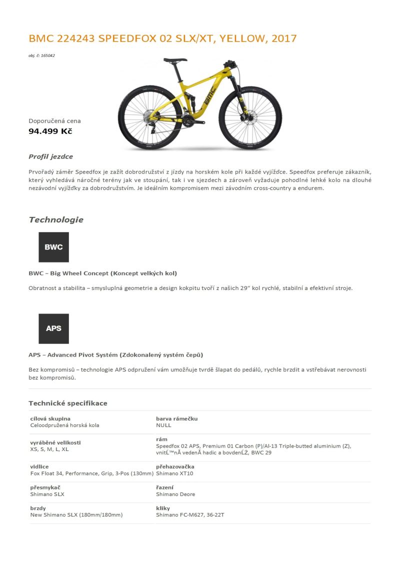 BMC Speedfox 02 XT/SLX