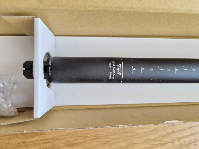 Cannondale DownLow 2 170 mm 31,6 x 500 mm – NOVÁ teleskopická sedlovka, nepoužitá, z reklamace