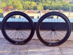 Zánovní DT Swiss GRC 1100 Dicut 50 (v záruce), Ořech Shimano + Sram XD, 600km, Conti GP5000 AS TR.