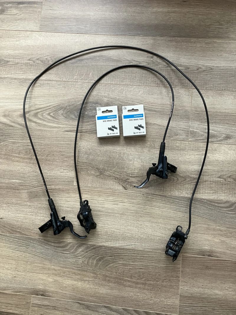 Brzdy Shimano SLX + nové metalické destičky
