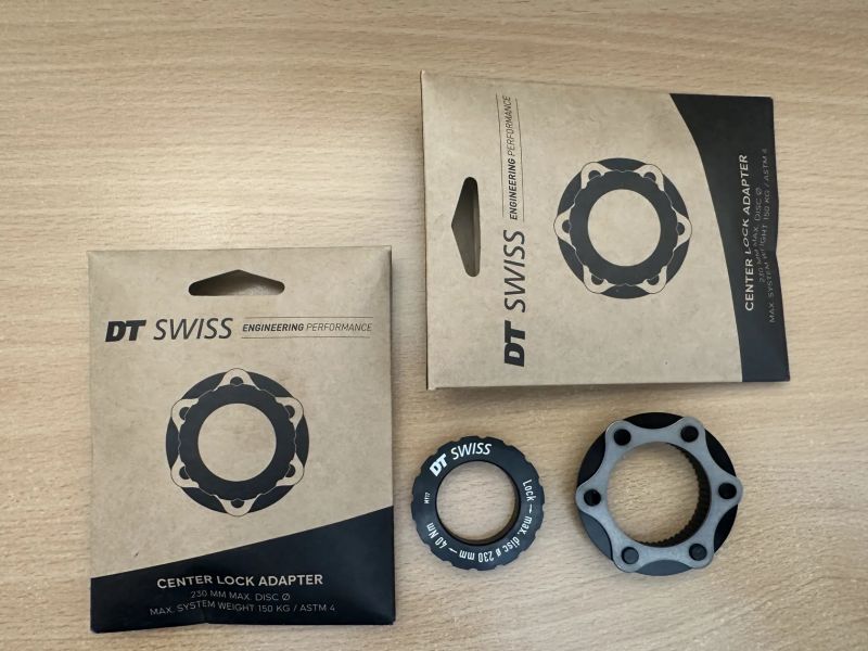 DT SWISS DT CL-ADAPTER MTB, 230mm, 150kg, nový, nepoužitý, 2 kusy