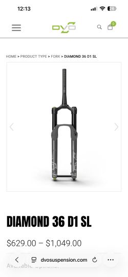 DVO DIAMOND 36 D1 SL 160mm
