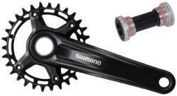 NOVÉ nepoužité kliky Shimano FC-MT510-1 12-speed s převodníkem 34z. včetně středového složení BSA