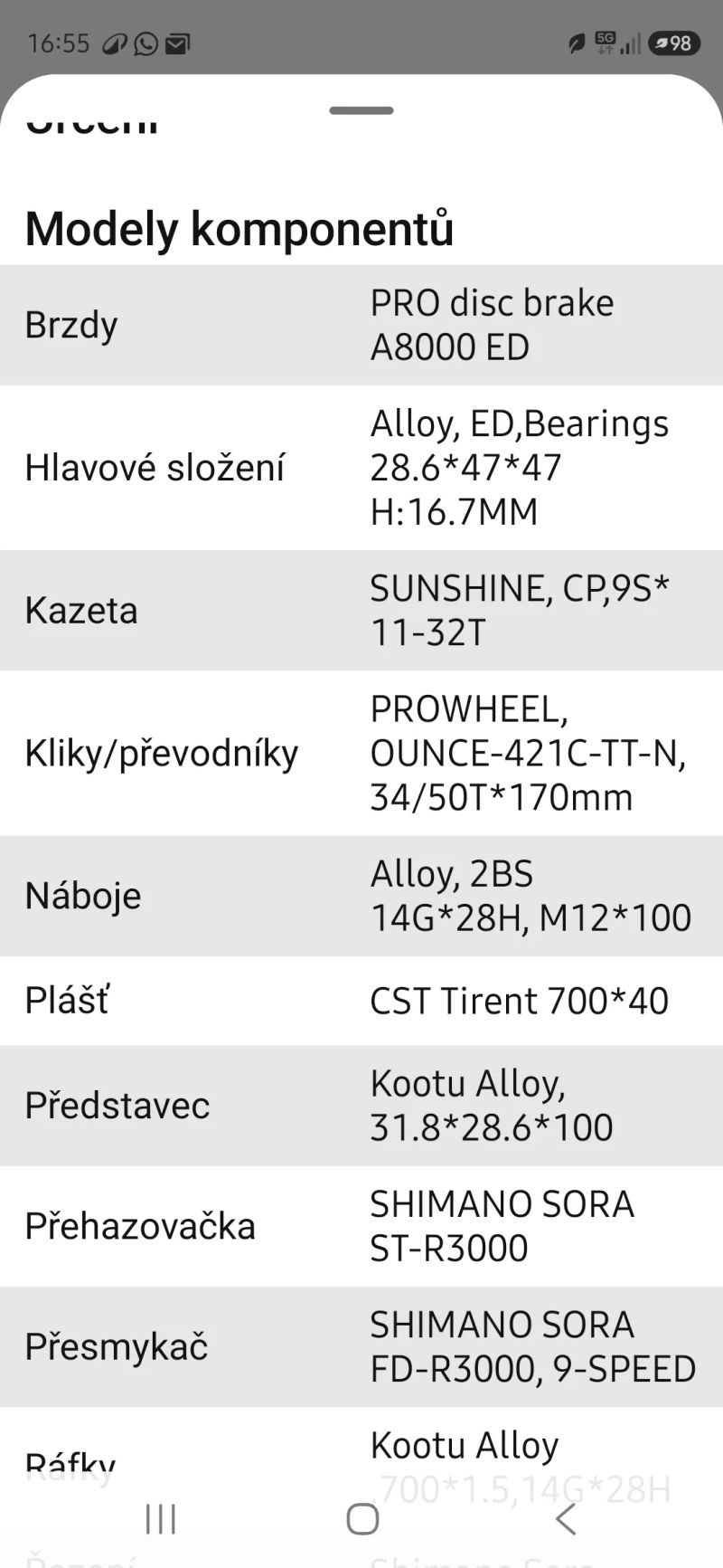 Prodám karbonové gravelové kolo SAVA GRUS 2.0