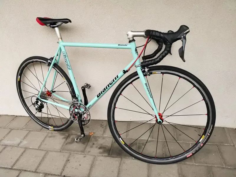 Rám Bareš CrMo v barvě Celeste Bianchi