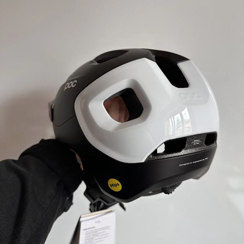 Cyklistická helma POC Axion Race Mips Uranium Black Matt Hydrogen White vel. S