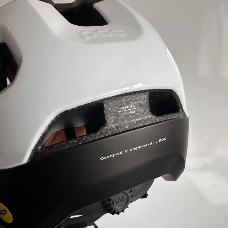 Cyklistická helma POC Axion Race Mips Uranium Black Matt Hydrogen White vel. S