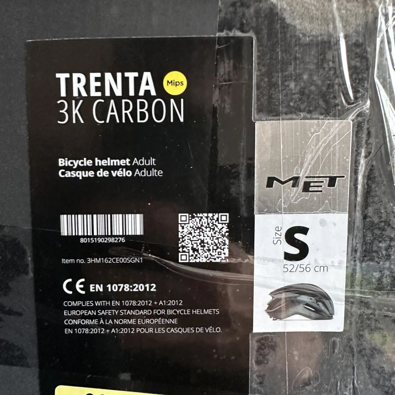 Silniční přilba MET Trenta 3K Carbon MIPS Hyper Teal vel. S