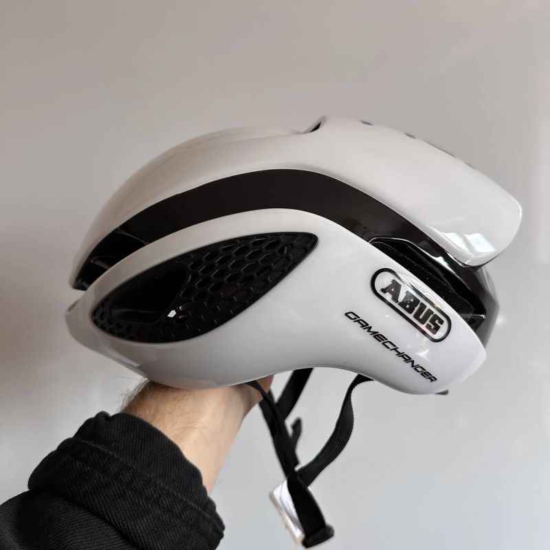 Cyklistická helma Abus Gamechanger Polar White vel. S