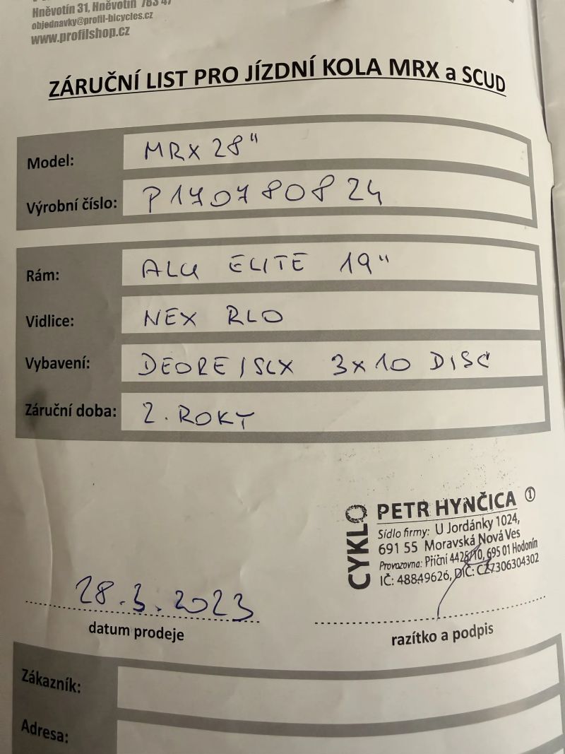 MRX ALU Elite Shimano Deore/SLX