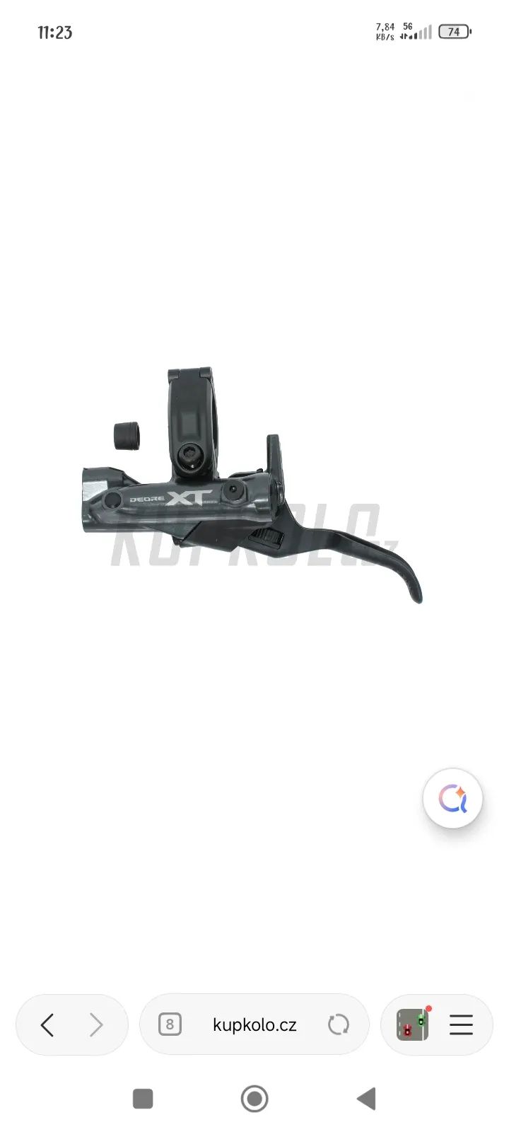 Brzdové páky, Shimano XT BL-M8200