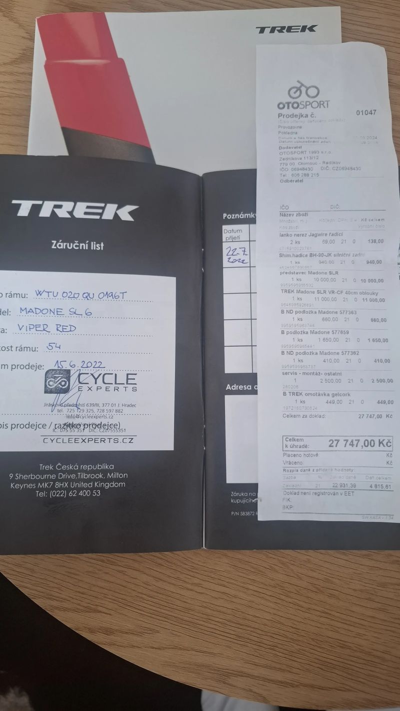 Trek Madone SL6 Ultegra vel. 54