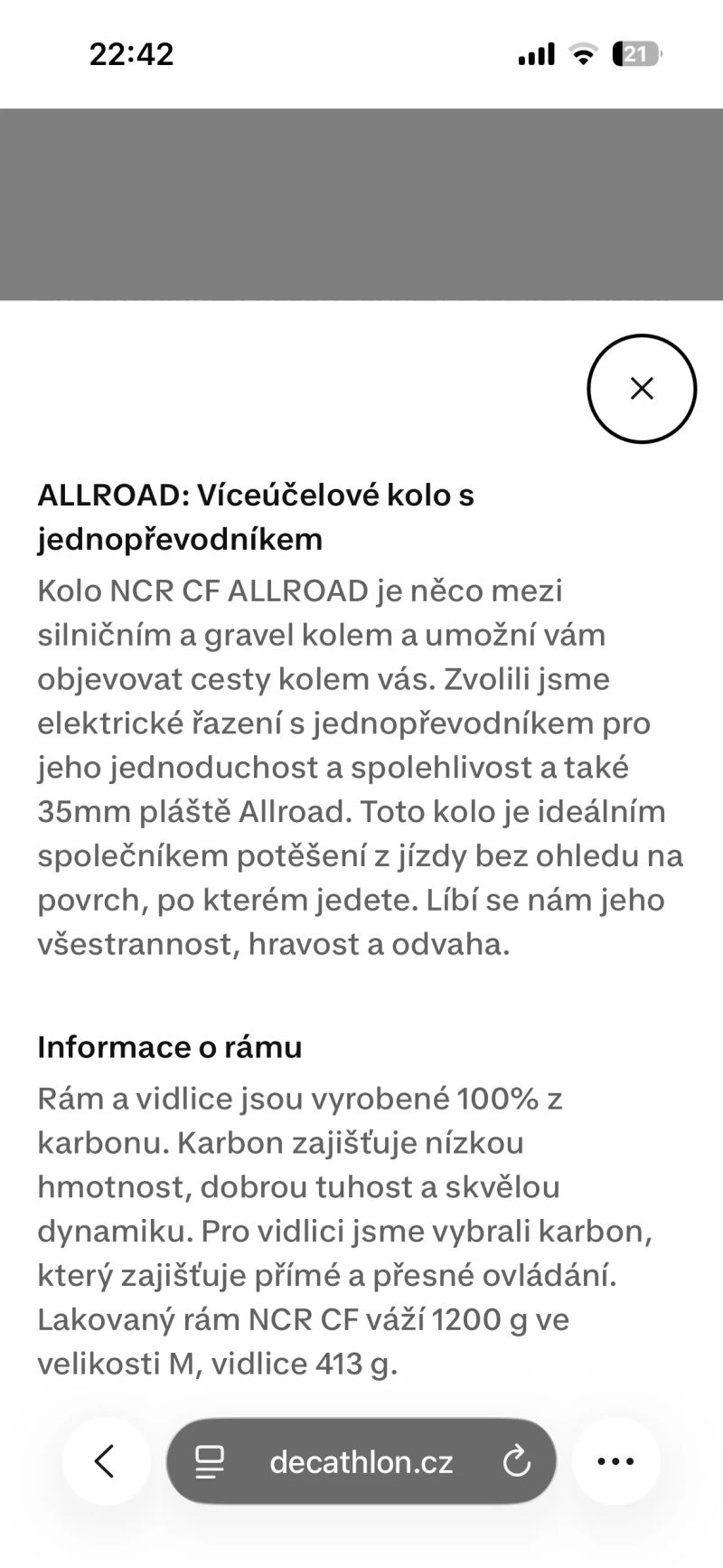 Van Rysel Silniční karbonové kolo NCR Allroad SRAM APEX AXS 1×12r