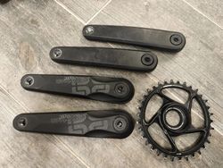 kliky EthirteenE13 E-Bike Bosch CX Gen4 165m a převodník Ethirteen eSpec Direct Mount