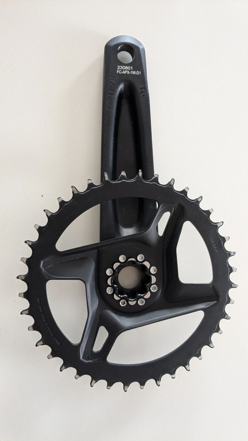 Kliky jednoplacky Gravel Sram Apex BB30 46z + Sram Apex 1 DUB wide 40z + FSA Gossamer 40z
