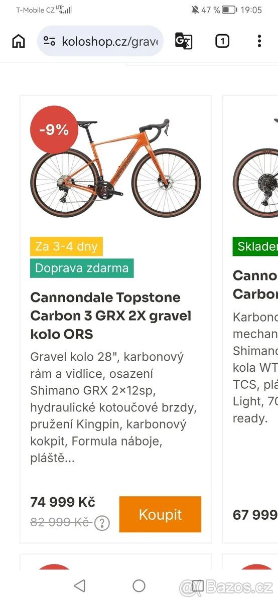Cannondale TOPSTONE CARBON 3