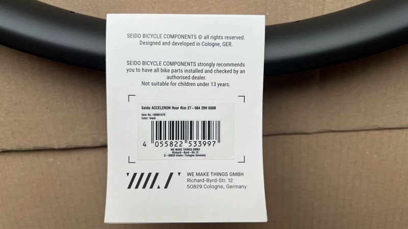 Karbonové ráfky Seido Acceleron 27,5"