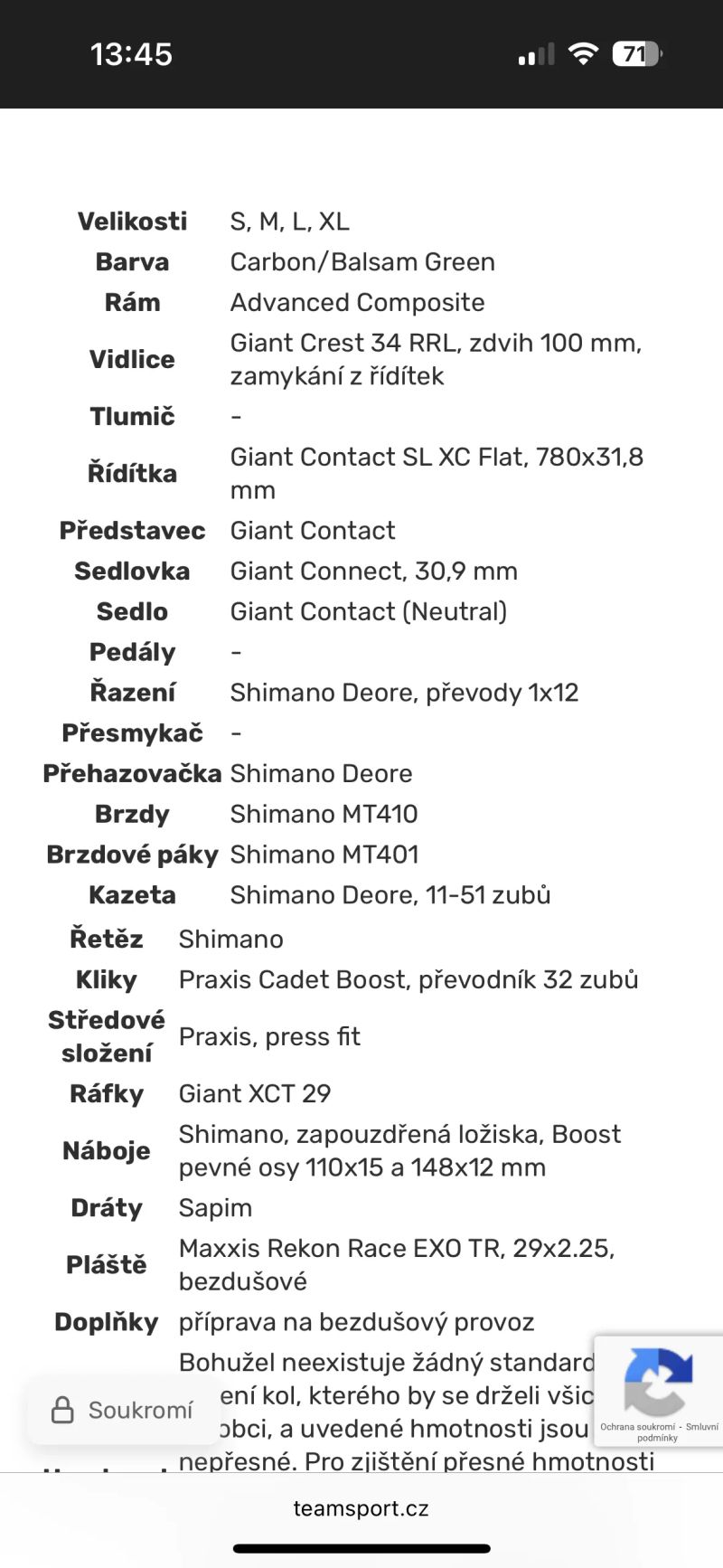 Giant Advanced XTC 29
