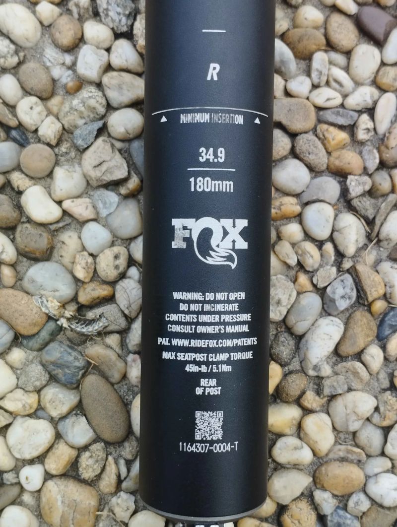 Sedlovka FOX Transfer3 34.9mm FACTORY - 180mm