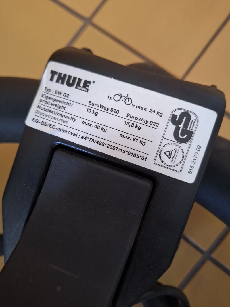 Thule euroway na 3 kola