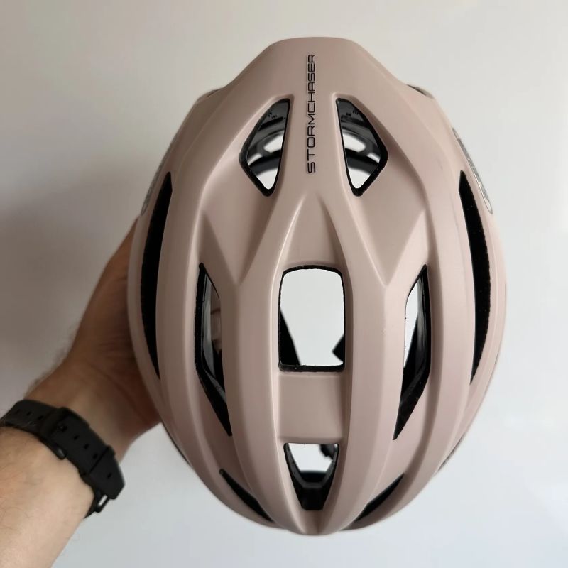 Cyklistická helma ABUS StormChaser beige black vel. S