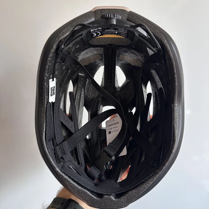 Cyklistická helma ABUS StormChaser beige black vel. S