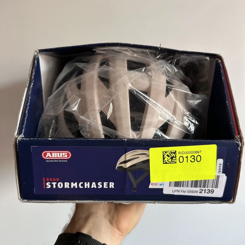 Cyklistická helma ABUS StormChaser beige black vel. S