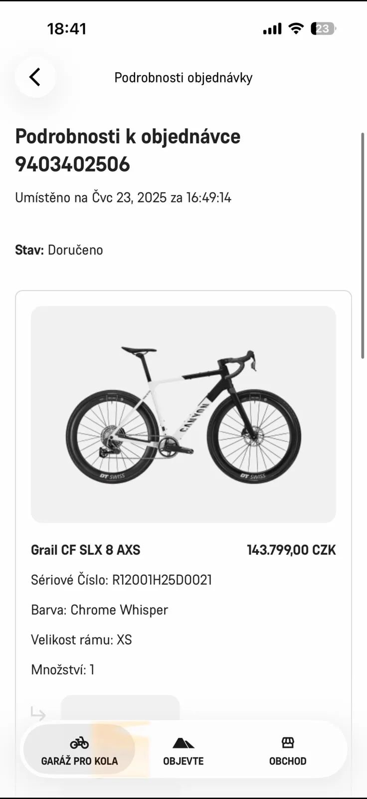 Canyon Grail CF SLX 8 AXS, vel xs