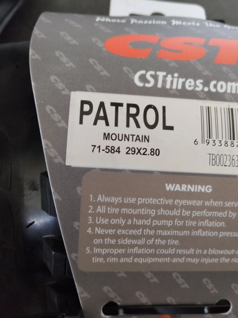 2ks CST Patrol 29x2,80" EPS (spolu za 750KC) + packeta Zdarma