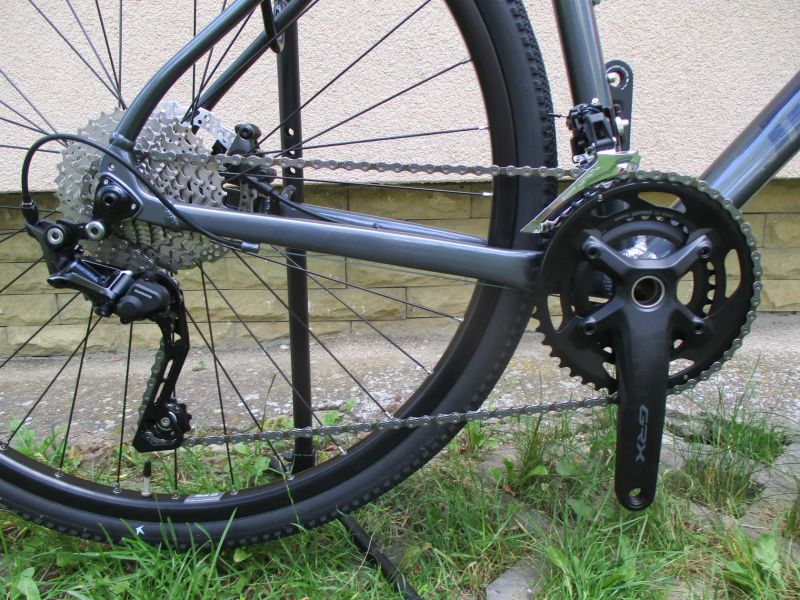 Nový gravel Maxbike Onyx vel. L, Shimano GRX400, hydraulické brzdy, pevné osy, celokarbon vidlice