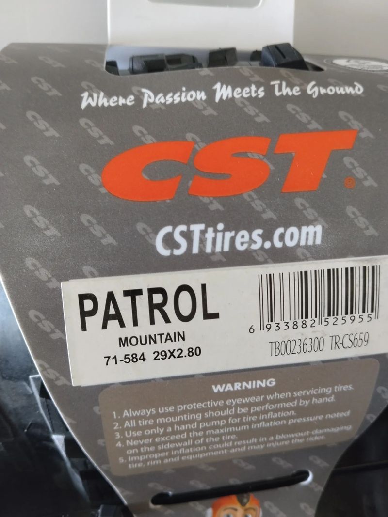 2ks CST Patrol 29x2,80" EPS (spolu za 750KC) + packeta Zdarma
