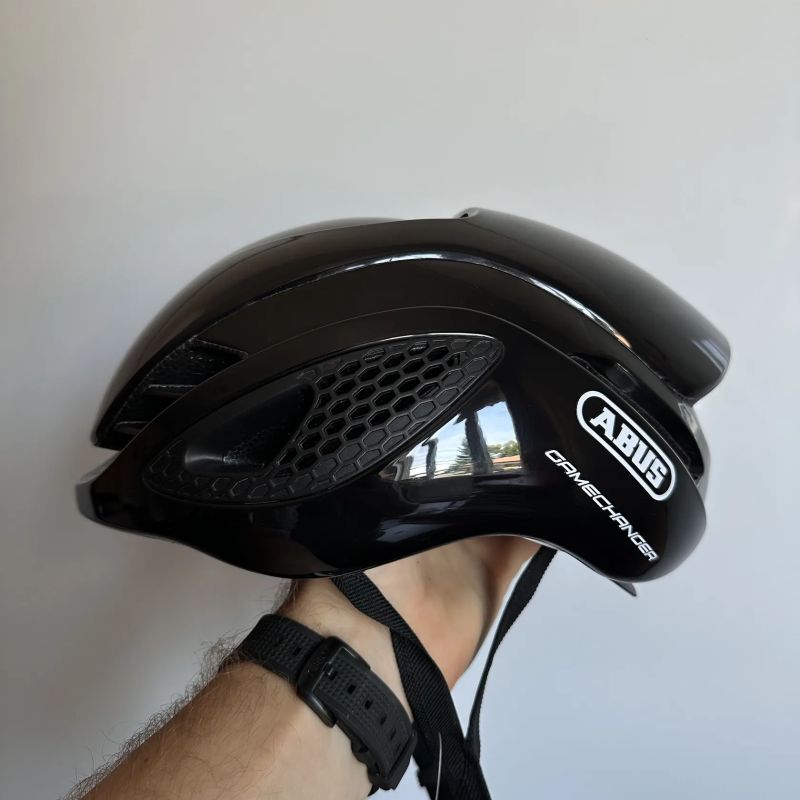 Cyklistická helma Abus Gamechanger Shiny Black vel. S