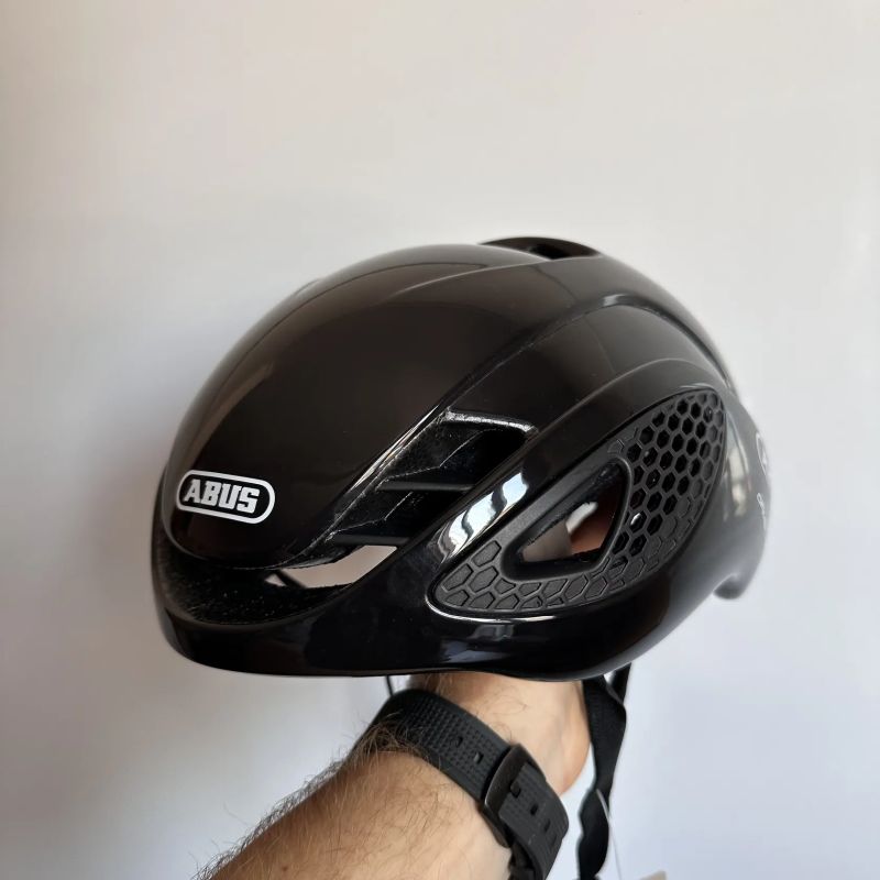 Cyklistická helma Abus Gamechanger Shiny Black vel. S