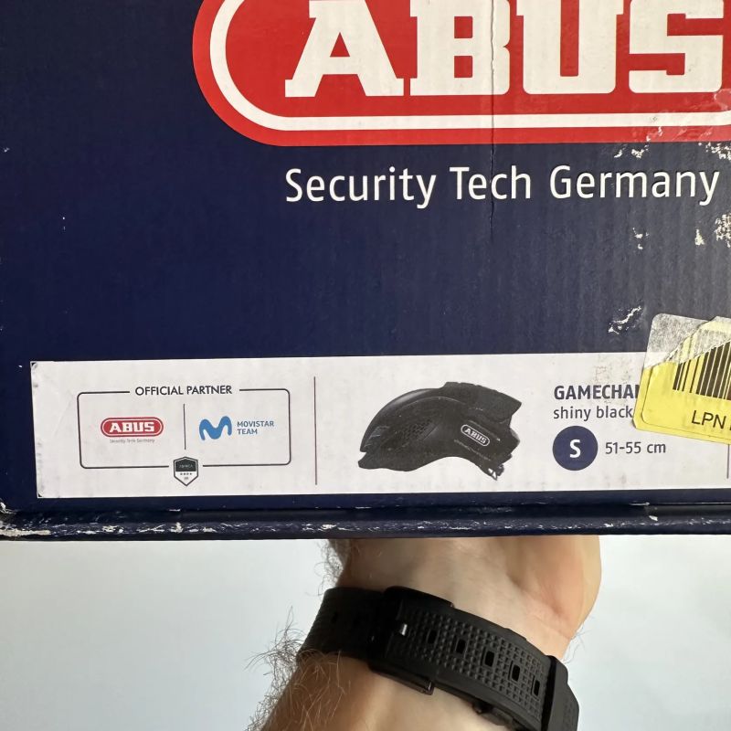 Cyklistická helma Abus Gamechanger Shiny Black vel. S