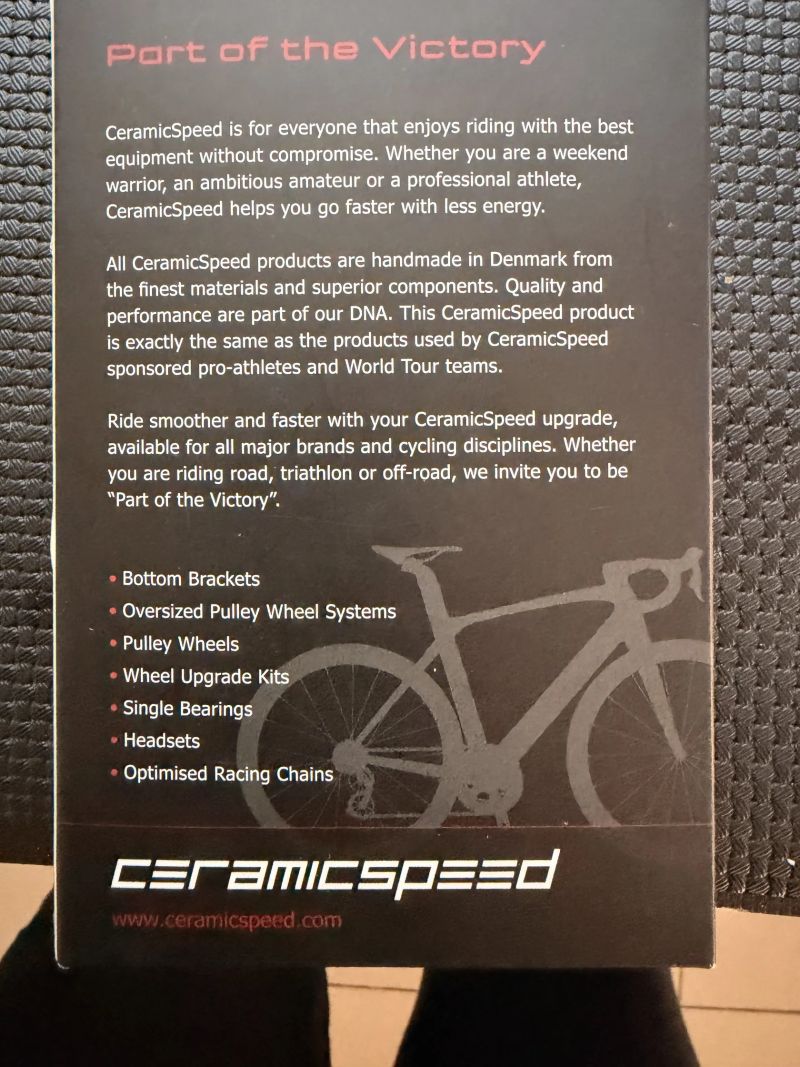 Ceramicspeed klatka prehazovacky