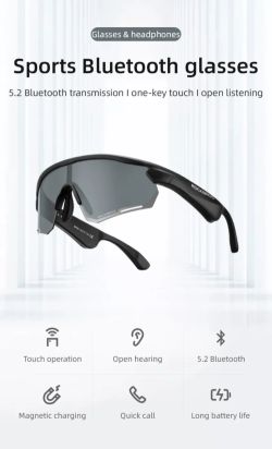 Rockbros Photochromatic s vestavěnými Bluetooth sluchátky - nové, nepoužité