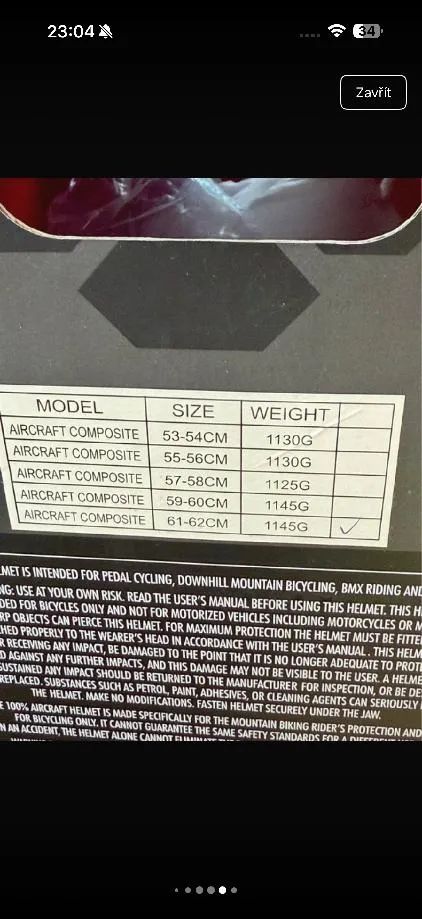 Produkt: 100% Aircraft composite helmet LTD black (L)